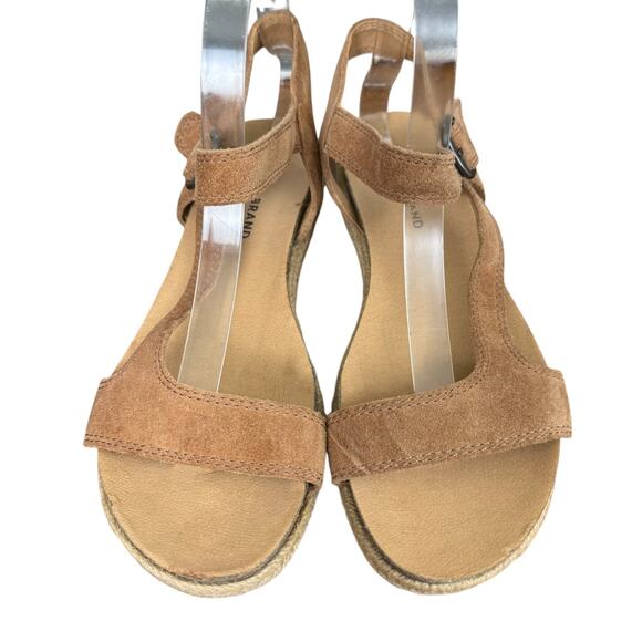 Lucky Brand Gabrien Suede Leather Espadrille Ankle Strap Sandals Shoes sz 9 M - Picture 6 of 16